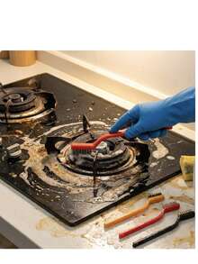 1/3/9 Gas Stove Cleaning Brush, Multi-Functional Steel Wire Brush, Suitable For Cleaning, Powerful Rust Removal And Oil Stain Scraping, Applicable To Gas Stoves, Kitchen Sinks, Tile Gaps And Home Deep Cleaning, Halloween, Christmas, Thanksgiving Party Cleaning Use - Multiple Styles - View 4