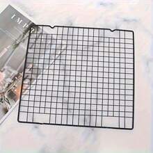1pc Non-Stick Black Iron Baking Cooling Rack 11x10 Inch Baking Rack For Cooking And Baking, Perfect For Cakes, Breads And Roasting, Essential Home Kitchen Item, Ideal Choice For Baking Tools And Accessories, Baking Supplies And Equipment, Baking Tools - Black - View 11