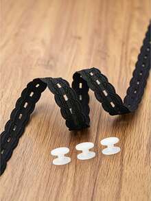 4pcs Set (1 Strap + 3 Buckles) Exquisite Lace Hem Waistband, Suitable For T-Shirts, Dresses, Shirts, Invisible Button Extender, Used To Shorten Clothing Length; No-Tie Hem Adjuster, Suitable For Sweaters, Pants (Neutral Home Sewing Tool) - Multicolor - View 4