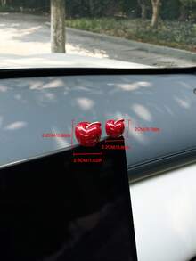 Mini 3D Cherry Car Ornament, Creative Car Decor Accessory - Cherry - View 7