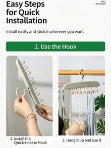 Dopamine Styleclothes Rack,Wavy Over-The-Door Hook Rack-A Multifunctional Hanger For Bras, Hats, Bags, And Accessories; Space-Saving And Suitable For Homes And Dormitories.Closet Organizer And Storage - Multicolor - View 9