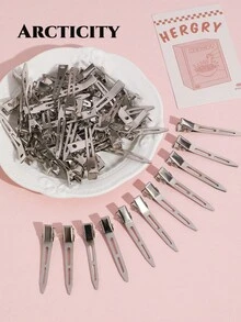 Arcticity 100pcs 5.5cm Root Volumizing Hair Clips, Salon-Grade Styling Clips For DIY Root Lift, Create Fluffy Root Texture And Layered Styling, Essential For Hair Styling - Silver 5.5CM - View 5