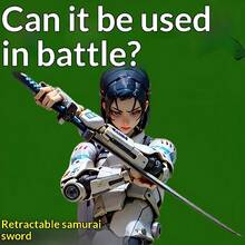 3D Printed Retractable Sword Toy, Collapsible Samurai Sword, Stress Relief Toy, Cosplay Prop - Multicolor - View 2