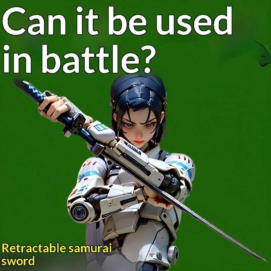3D Printed Retractable Sword Toy, Collapsible Samurai Sword, Stress Relief Toy, Cosplay Prop