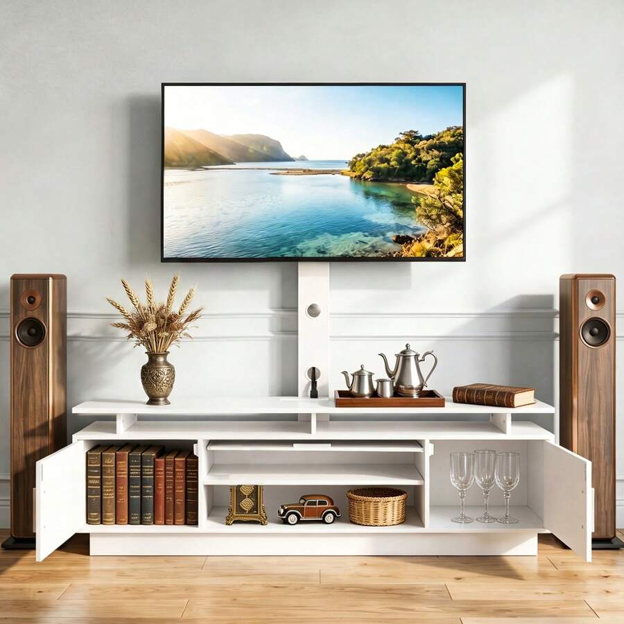 Television Stands & Entertainment Centers - White - View 1