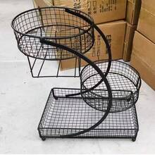 1件輕量免安裝金屬化妝品收納架，適用於梳妝台與浴室檯面，可放置口紅、保養品等，檯面收納架，現代簡約風，耐用金屬浴室收納架 - 黑色 - 查看 8