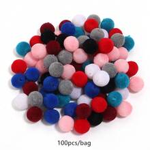 100pcs/Pack 8mm Flocked Resin Straight Hole Beads DIY Handmade Phone Chain Necklace Bracelet Autumn/Winter - Flocked Resin Beads - View 8