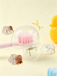 Tempat Sikat Gigi, Set Tempat Sikat Gigi Bebek Kreatif untuk Penyimpanan Kamar Mandi, Tempat Sikat Gigi Desain Lucu, Dudukan Sikat Gigi, Tutup Sikat Gigi Bebek, Hadiah Menarik, Tempat Sikat Gigi, Hemat Ruang, Penyimpanan Serbaguna, Kamar Mandi Rumah, Kembali ke Sekolah, Hadiah Pindah Rumah - MultiWarna - View 8