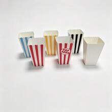 48/24/12/1pc Mini Popcorn Boxes, Suitable For Movie Theater, Carnival, Christmas Party And Birthday Party - Multicolor - View 4