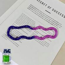 1pc Temperature-Sensitive Twist Toy Multicolor Crystal Electroplated Thinking Training Rope Stress Relief Fidget Toy - Multicolor - View 8
