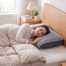 Travel Ergonomic Memory Foam Pillow, Contoured Neck Support Pillow, Suitable For Side/Back/Stomach Sleepers, Soft Slow Rebound Bed Pillow, Holiday Gift, For Family And Friends, Travel Essential - Travel Pillow - View 7