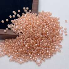 30g/Pack, Approx. 1800pcs, 2.5mm Glass Seed Beads, Oily Dyed Core Series, Suitable For Handmade DIY Charm Bracelets, Pendants, Jewelry & Accessories Making - 2.5mm 109A Oil-dyed Core 19 Colors - View 4