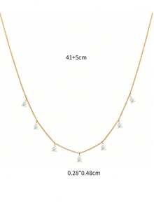 1pc S925 Sterling Silver Romantic Fluid Tassel Water Drop Pendant Clavicle Necklace, Delicate Luxury High-End Neck Accessory For Women, Niche Personalized Design For Date, Party, Gift For Lover, Friend, Holiday, Birthday - Water Drop - View 6