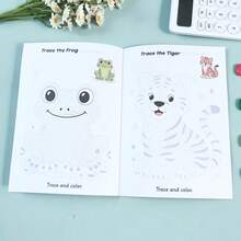 Children's Animal Line Tracing Drawing Book, Toddler Animal Outline Tracing Coloring Practice Workbook, Baby Tracing Drawing Enlightenment Homework Book, Back To School Learning Supplies, Student Holiday Gift - Multicolor - View 12
