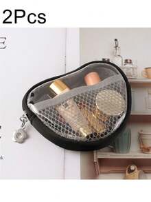Easy Storage Small Pouch Coin Lipstick Data Cable Organizer Bag Portable Mini Travel Makeup Bag Transparent Makeup Bag Hot Large Capacity Makeup Bag Toiletry Bag - Multicolor - View 16