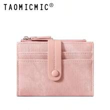 Women's Bifold Short Wallet Canvas With Card Slot ID Window Zipper Coin Purse Classic Vintage Portable For Daily Commute Birthday Gifts - Multicolor - View 14