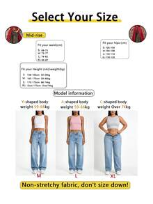 High Street Fashion Leopard Print Casual Straight Leg Denim Jeans For Women, Versatile For Daily Wear - Multicolor - View 7