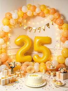 40 Inch Large Number Balloons, Aluminum Foil Large Number Balloons, Suitable For Birthday Party Supplies Decoration, Christmas - Multi-color - View 4