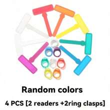 4pcs Finger Reading Guide Markers, Children Reading Tracking Ruler, Prevent Line Skipping, Children Learning Assistant Stationery - Color Style Randomized - View 7