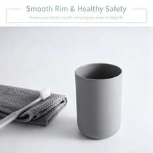 1pc Personalized Customized Minimalist Solid Color Mouthwash Cup, Custom Name Text, Home Bathroom Toothbrush Cup, Student Dorm Single Layer Wash Cup, 300ml Capacity, Shatterproof Non-Slip Odorless, Smooth Body Easy To Clean, Lightweight And Easy To Hold, Essential Daily Bathroom Toiletries - Multicolor - View 3