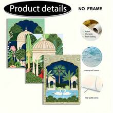 3pcs -Style Cartoon Realistic Art Floral Paintings Canvas Wall Art Decorations, Modern Swan And Peacock Pattern Printed Posters For Room Decor, Hallway, Study, Bedroom Wall Ornaments, Gift For Friends(No Frame/Framed) - Cartoon - View 9