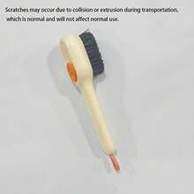 1/2pcs Multi-Functional Liquid Shoe Brush, Built-In Soap Dispenser Cleaning Brush, Soft Bristles Non-Scratch, Slouchy Shoe Cleaning Tool, Household Stain Remover, Practical Holiday Gift, White/Green - Liquid-filled Shoe Brush - View 12