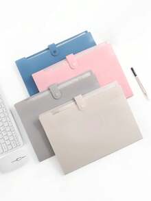 8-Pocket Expanding Folder, Accordion-Style Paper Organizer With Color-Coded Labels, Portable Expanding Bill And Receipt Holder, Letter/A4 Size Document Storage For Home, School, And Office; School Supplies. - Multi-color - View 7