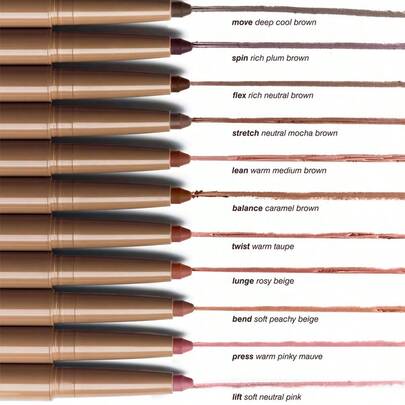 Waterproof Non-Stick Lip Liner Pencil, Defines Full Lip Contour, Easily Fills Fine Lip Lines, Creates 3D Plump Lip Makeup