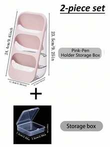 2/1 Pen Holder, Desktop Organizer, Stationery Storage, Cosmetic Storage, Tableware Storage, Tool Storage, Multi-Functional Storage, Sturdy And Stable, Drop-Resistant And Compact, Artistic And Stylish, Suitable For Multiple Scenarios - Multicolor - View 10