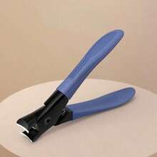 1pc Professional Stainless Steel Nail Clipper With Splash Guard And Sharp Trimmer/Nail File, Manicure Supplies, Manicure Tools, Nail Art Tools, Back To School, Manicure, Manicure Tools (Suitable For Nail Extensions) - Blue - View 3