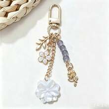 New Rose Theme Bag Charm, USB Flash Drive Keychain, Metal Lanyard, Cute Stone Pendant, Key Chain, Phone Charm, Holiday Gift, Keychain, Lanyard, Key Chain, Key Chain Decoration - Multicolor - View 12