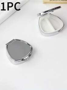 Oval Portable Pill Box, Mini Metal Storage Box, Dual Compartment Portable Pill Box, Suitable For Storing Pills And Jewelry; Ideal For Daily Carrying Of Medications And Vitamins, A Must-Have For Healthcare Professionals. - Multicolor - View 11