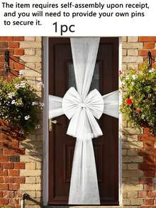 1pc Extra Large Red Organza Bow Door Decor, Reusable, Rhinestone Bow Set, Suitable For Door Decor And Christmas Tree, Perfect For Christmas, Birthday, Valentine's Day, Wedding And Anniversary - one-size - View 14
