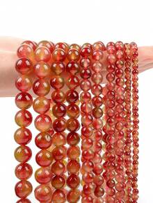 6 8 10mm Natural Stone Watermelon Crystal Beads Healing Stone For Jewelry Making Diy Bracelet Necklace Keychain Making Supplies Accessories - Multicolor - View 8