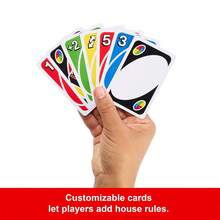 Mattel Games UNO 顏色與數字配對卡牌遊戲，適合 2-10 人玩家 - W2085 - 查看 5