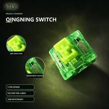 Set Aksesori Keyboard Mekanik Linear Qingning Switch 30 50 72 Buah untuk Pembuatan Kustom, Penggantian Hot Swap, DIY Gaming dan Pengaturan Pengetikan. - View 3