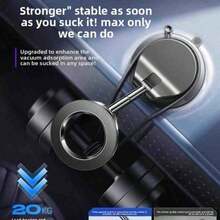Car Phone Holder, 1-Second Press Metal Telescopic Pole Maximum Vacuum Magnetic Suction Cup Phone Mount, Rotatable & Foldable, Reusable, Suitable For Multiple Materials - One Size - View 7