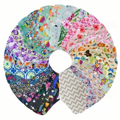 10pcs Reusable Washable Cloth Sanitary Pads/Liners, Bamboo Charcoal Material, Suitable For Severe Incontinence, Random Color