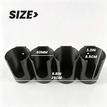 1/2/3/4 Hole Wall-Mounted Gas Canister Storage Rack, Spray Bottle Organizer, RV Door Spray Can Holder, Sealant Tube Storage Box, Wall-Mounted Gas Canister Rack, Suitable For Garage, Workshop, Store And Home - Multicolor - View 5