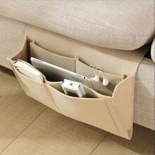 Household Felt Bedside Hanging Organizer, Creative Clip-On Storage Bag For Bedroom Sofa And Student Dorm, Phone And Item Holder - A - View 3