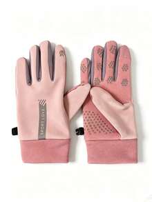 Warm Gloves For Men And Women, Autumn/Winter, Thermal Lined, Anti-Slip, Windproof, Touchscreen Compatible, Waterproof, Driving Gloves - Multicolor - View 14