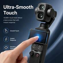 For OSMO Pocket 4P / XTRA Muse 2 Pro PULUZ 9H 2.5D HD Tempered Glass Lens Protector + Screen Film (Transparent) - View 5