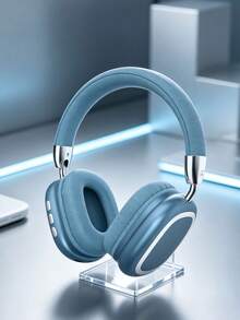 Gerripuer 新款耳罩式無線耳機，HIFI 高解析通話，舒適 MP3 音樂，通用手機，Type-C，可折疊、可旋轉、可伸縮，ABS 塑料搭配金屬質感，高端商務禮品無線耳機 - 藍色 - 查看 12