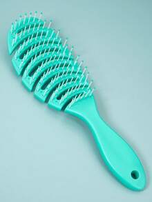 1pc Hollow Hairbrush, Anti-Static And Detangling, Fluffy Style, Wet And Dry Use, Scalp Massage, Hair Comb, Portable, Easy To Clean, Essential For Christmas And Halloween Gifts - Green - View 7