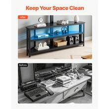 Television Stands & Entertainment Centers - Black - View 8