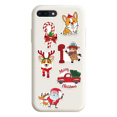50pcs Christmas Stickers Santa Claus Reindeer Snowman Christmas Tree Gingerbread Man DIY Dress-Up Stickers Holiday Party Gift Bag Filler Toy Stickers Birthday Gift Handmade Stickers