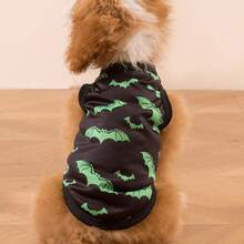 8PCS-Halloween Themed Pet Vest, Pumpkin & Bat Print Sleeveless Costume For Small & Medium Dogs And Cats, Cute Holiday Pet Outfit - Multicolor - View 3