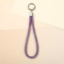 Creative Luxury Full Diamond Keychain Pendant Luggage Diamond Chain Short Wrist Rope Mobile Phone Hanging Rope Wholesale - Multicolor - View 6