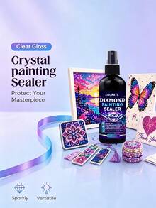New Diamond Painting Sealant Spray, Quick-Drying Diamond Art Sealant, Prevent Yellowing, With Transparent Gloss Protection Layer, Firmly Lock Diamonds, Used For Diamond Art, Coasters, Art Puzzles And DIY Craft Projects. - A - View 7