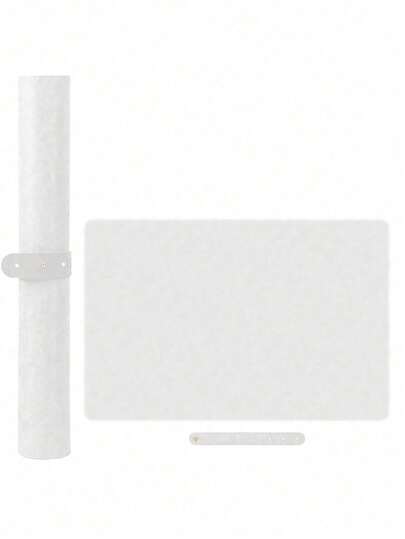 1 pieza Tapete para arte de uñas lavable y plegable de material PU, adecuado para el cuidado de uñas y herramientas de salón de manicura. Tapete de mesa de uñas/salón de fibra de cuero suave y ultrafina. Botones enviados al azar en dos colores (número de agujeros al azar).